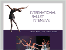 Tablet Screenshot of internationalballetintensive.net